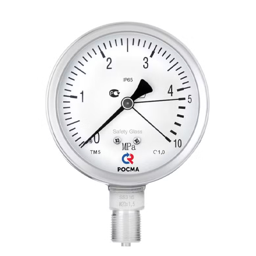 Манометры коррозионностойкие виброустойчивые, с защитой от перегрузки